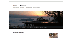Desktop Screenshot of anamayashram.org