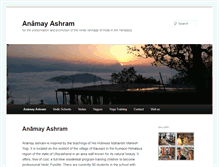 Tablet Screenshot of anamayashram.org